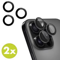 imoshion 2 Pack Camera lens protector Apple iPhone 16 Pro / 16 Pro Max - Zwart / Titanium