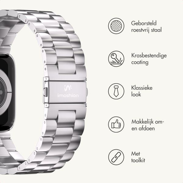 imoshion Stalen bandje Apple Watch | 38/40/41/42 mm - Zilver