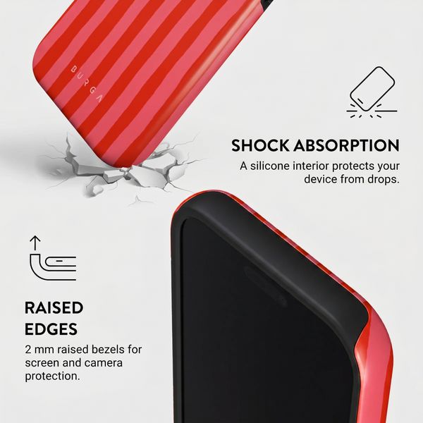 Burga Tough Back Cover with MagSafe Apple iPhone 17 Pro Max - Pomegranate