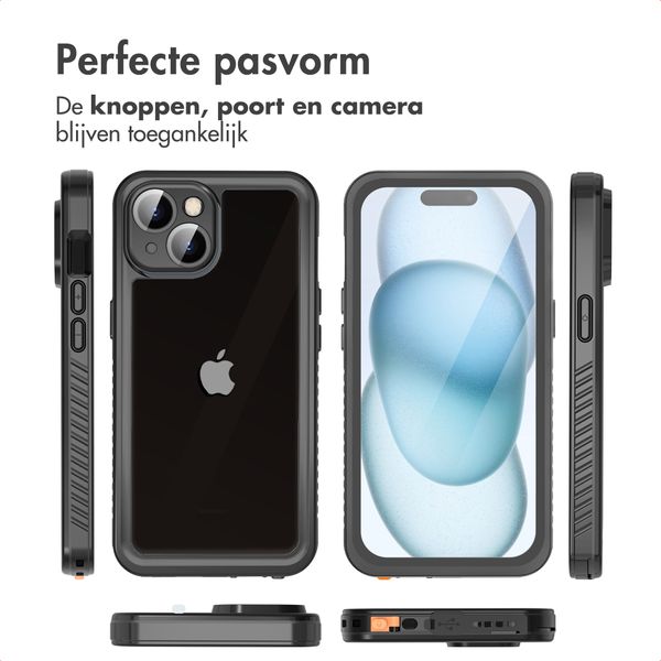 imoshion Waterproof 360 Case Apple iPhone 15 - Zwart