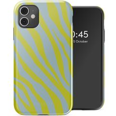 Selencia Vivid Tough Backcover iPhone 11 - Zebra Winter Sky Titanium Yellow