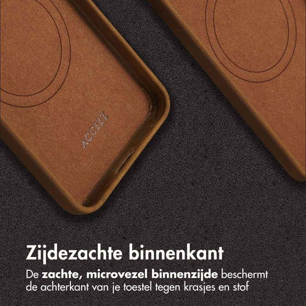 Accezz Vintage Leather Magsafe Backcover Samsung Galaxy S24 / S25 - Tabacco Cognac