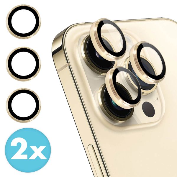 imoshion 2 Pack Camera lens protector Apple iPhone 14 Pro / 14 Pro Max - Goud