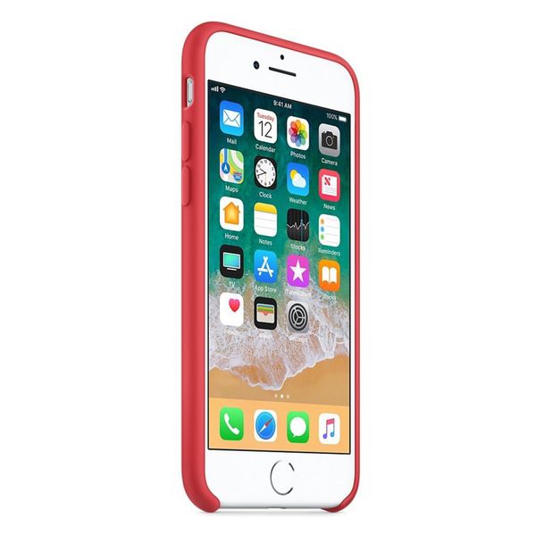 Apple Silicone Backcover Apple iPhone SE (2022 / 2020) / 8 / 7 - Red Raspberry