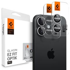 Spigen GLAStR Camera Protector Glas 2 Pack Apple iPhone 17 / 16 Plus - Zilver