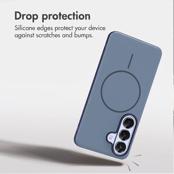 imoshion Colour Back Cover with Thin MagSafe Ring Samsung Galaxy S26 - Dark Blue