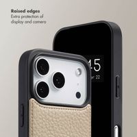Selencia Nova Phone Case with Cord and Card Holder Apple iPhone 17 Pro - Beige