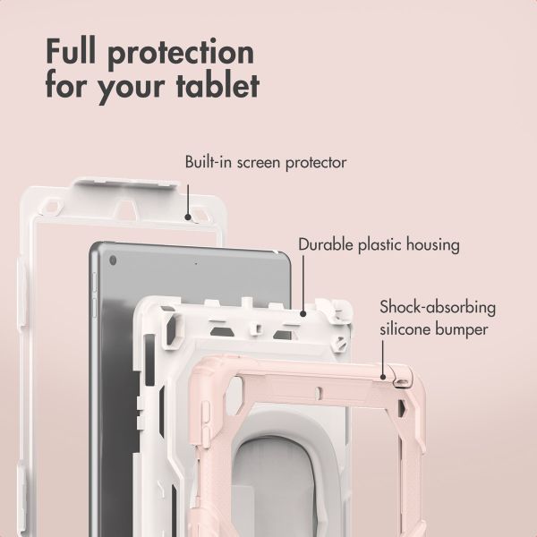 imoshion Rugged Kidsproof Back Cover Apple iPad 9 (2021) 10.2 inch / iPad 8 (2020) 10.2 inch / iPad 7 (2019) 10.2 inch - Pink
