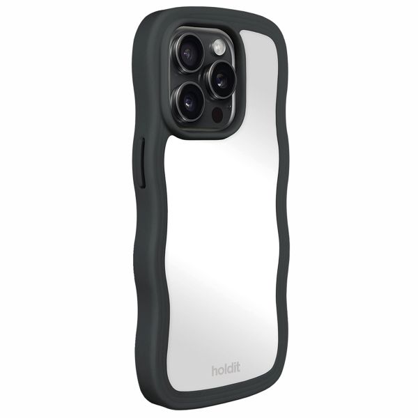 Holdit Wavy Case iPhone 15 Pro - Black / Mirror