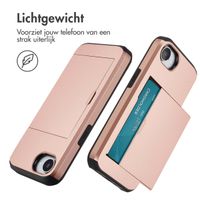 imoshion Backcover met pasjeshouder iPhone 16e - Rosé Goud