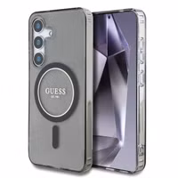 Guess MagSafe IML Glitter Gradient Case Samsung Galaxy S25 - Zwart