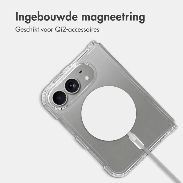 Accezz Xtreme Impact Backcover met MagSafe Apple iPhone Duo - Transparant
