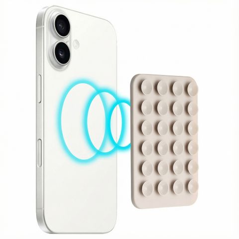 Selencia MagSafe zuignap telefoonhouder - Warm Grey