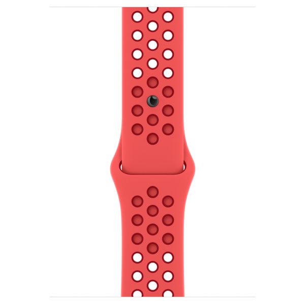 Apple Nike Sport Band Apple Watch Series 1 t/m 11 / SE / Ultra (44/45/46/49 mm) - Bright Crimson / Gym Red