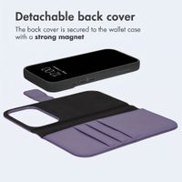 imoshion Detachable 2-in-1 Luxury Bookcase Apple iPhone 18 Pro / 17 Pro - Lilac