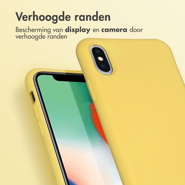 imoshion Color Backcover met afneembaar koord iPhone X / Xs - Geel