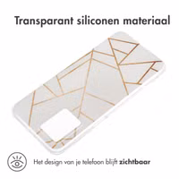 imoshion Design hoesje Motorola Moto G54 - White Graphic