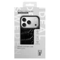 iDeal of Sweden Vegan Leather MagSafe Backcover Apple iPhone 18 Pro / 17 Pro - Black Croco