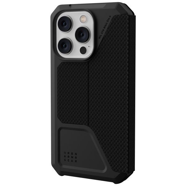 UAG Metropolis Bookcase iPhone 14 Pro - Kevlar Black