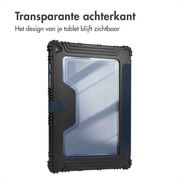 Accezz Rugged Trifold Bookcase Samsung Galaxy Tab A9 Plus - Donkerblauw