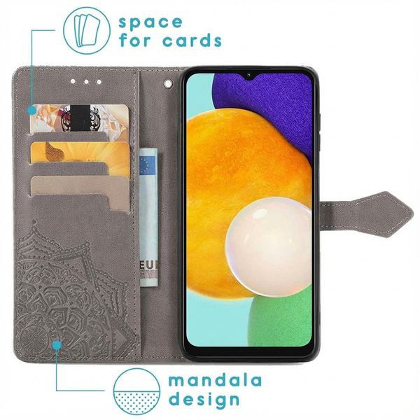 imoshion Mandala Bookcase Samsung Galaxy A13 (5G) / A04s - Grijs