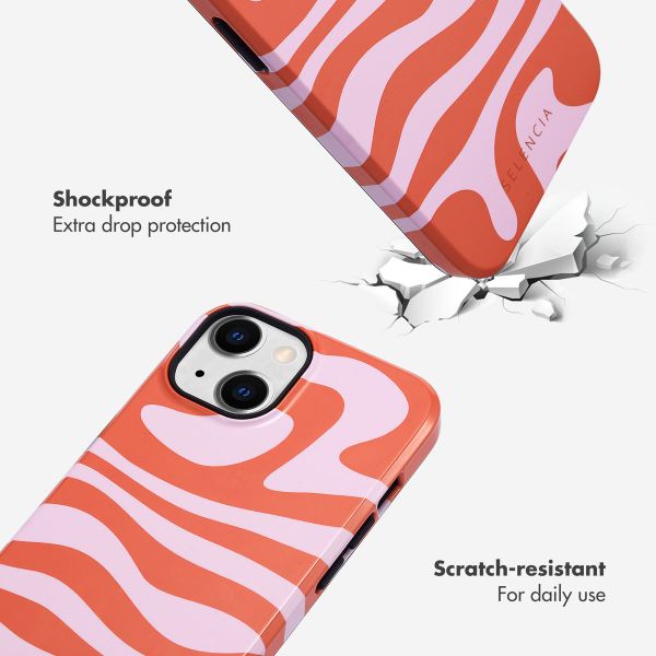Selencia Vivid Back Cover Apple iPhone 14 - Dream Swirl Pink