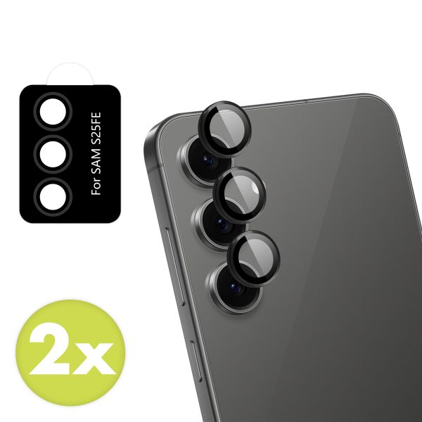 imoshion 2 Pack Camera lens protector voor de Samsung Galaxy S25 FE - Zwart