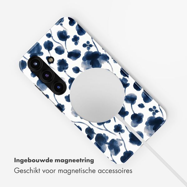 Selencia Vivid Backcover met MagSafe Samsung Galaxy S25 - Midnight Blossom