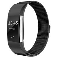 imoshion Milanees magnetisch bandje Fitbit Charge 2 - Maat M - Zwart