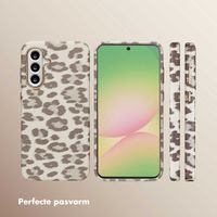 Selencia Sabi Backcover Panterprint met MagSafe Samsung Galaxy A56 - Soft Ivory