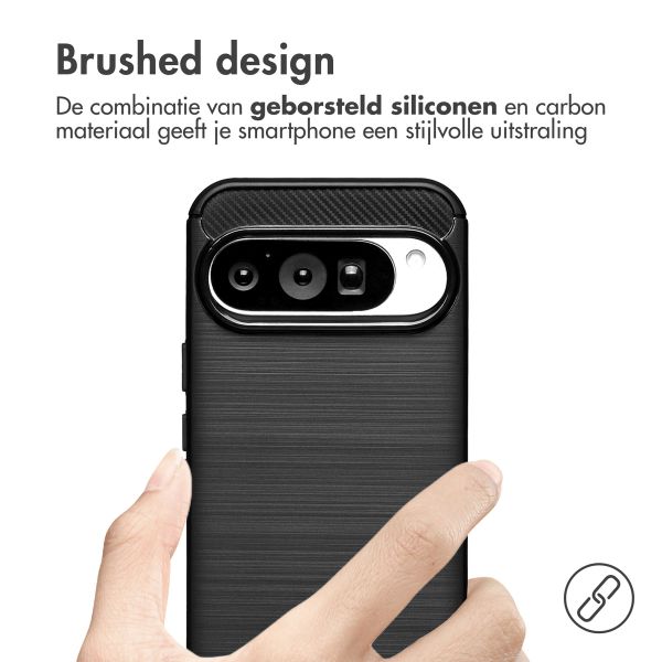 imoshion Brushed Backcover Google Pixel 10 Pro - Zwart