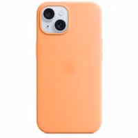 Apple Silicone Backcover MagSafe Apple iPhone 15 - Orange Sorbet
