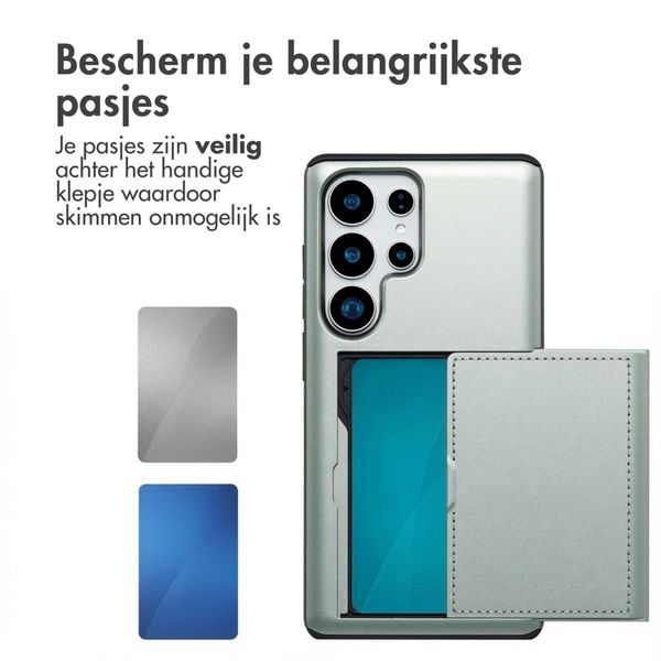 imoshion Backcover met pasjeshouder Samsung Galaxy S25 Ultra - Groen