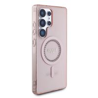 Guess MagSafe IML Rhinestones Case Samsung Galaxy S25 Ultra - Roze
