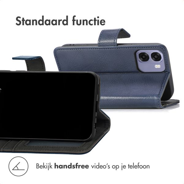 imoshion Luxe Bookcase Oppo A6x (4G/5G) - Donkerblauw
