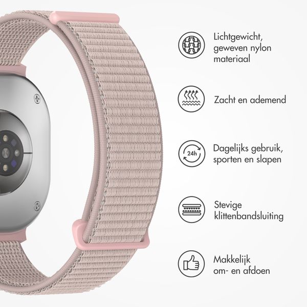 imoshion Nylon bandje Samsung Galaxy Watch 9 (40/44mm) / Watch 8 (40/44mm) / Classic (46mm) - Light Pink