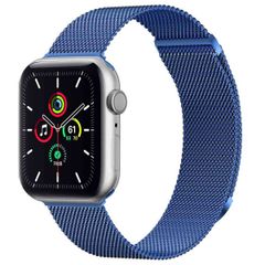 imoshion Milanees magnetisch bandje Apple Watch Series 1 - 9 / SE (38/40/41 mm) | Series 10 / 11 (42 mm) - Maat S - Blauw