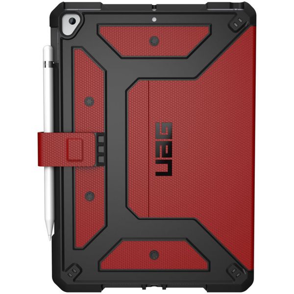 UAG Metropolis Bookcase iPad 9 (2021) 10.2 inch / iPad 8 (2020) 10.2 inch / iPad 7 (2019) 10.2 inch - Rood