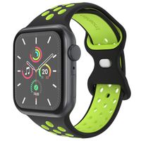 imoshion Sport⁺ bandje Apple Watch Series 1 t/m 9 / SE (38/40/41 mm) | Series 10 (42 mm) - Maat M/L - Black Volt