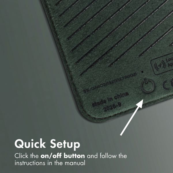 Accezz Magnetic Leather Card Holder - Compatible with Apple Find My - Cedar Green