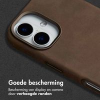 Accezz Vintage Leather Magsafe Backcover Apple iPhone 16 - Rustic Brown
