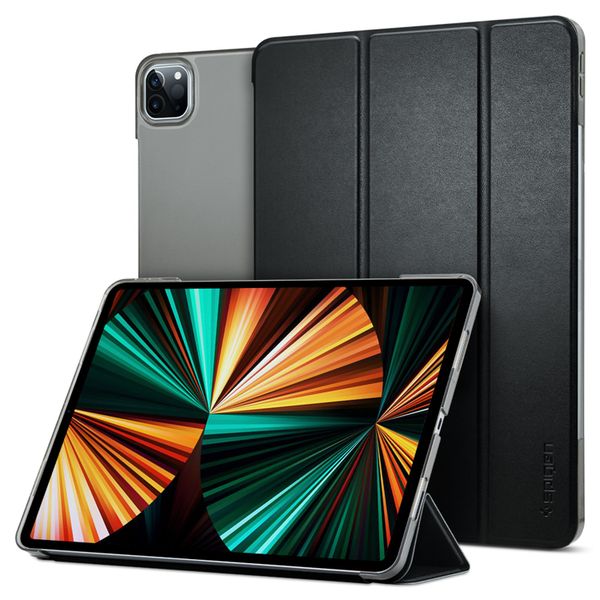 Spigen Smart Fold Bookcase iPad Pro 12.9 (2022) / Pro 12.9 (2021) - Zwart