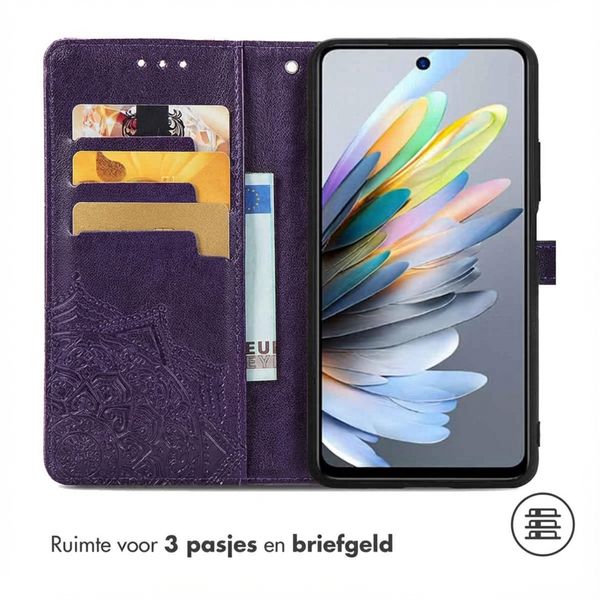 imoshion Mandala Bookcase Motorola Moto G05 / E15 - Paars