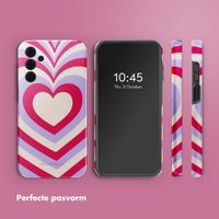Selencia Vivid Backcover Samsung Galaxy A15 (5G) - Double Hearts Rubine Red Lilac