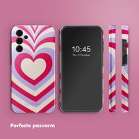 Selencia Vivid Tough Backcover Samsung Galaxy A15 (5G/4G) - Double Hearts Rubine Red Lilac