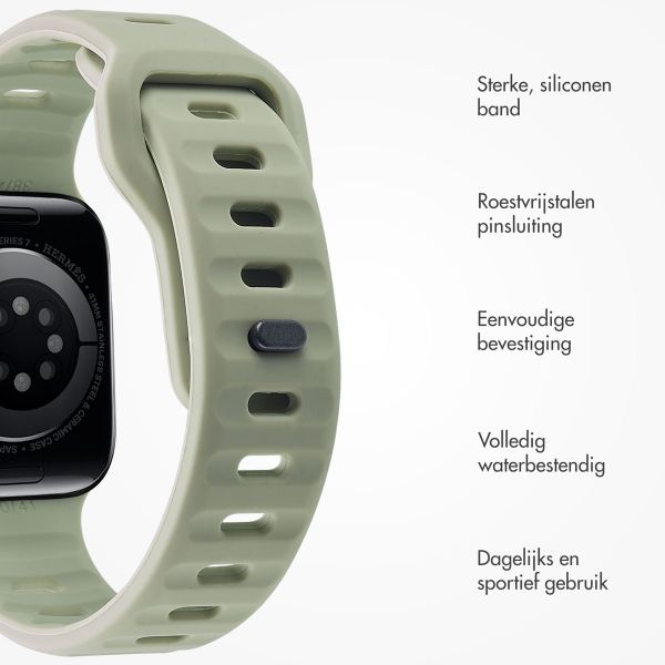 imoshion Active Sport siliconenbandje Apple Watch Series 1 t/m 10 / SE / Ultra (2) (44/45/46/49 mm) - Pacific Green