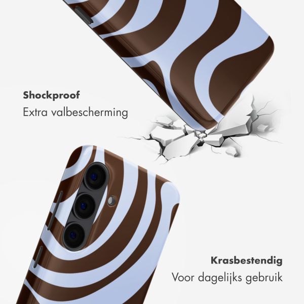 Selencia Vivid Backcover Samsung Galaxy S24 - Dream Swirl Chocolate