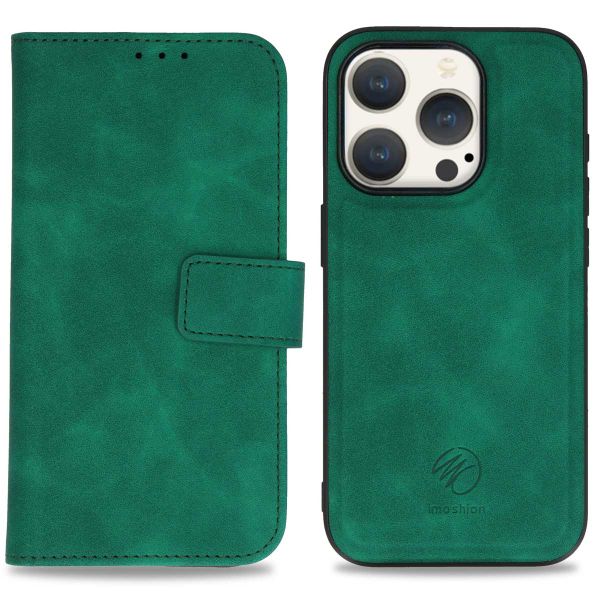 imoshion Uitneembare 2-in-1 Luxe Bookcase Apple iPhone 15 Pro - Donkergroen