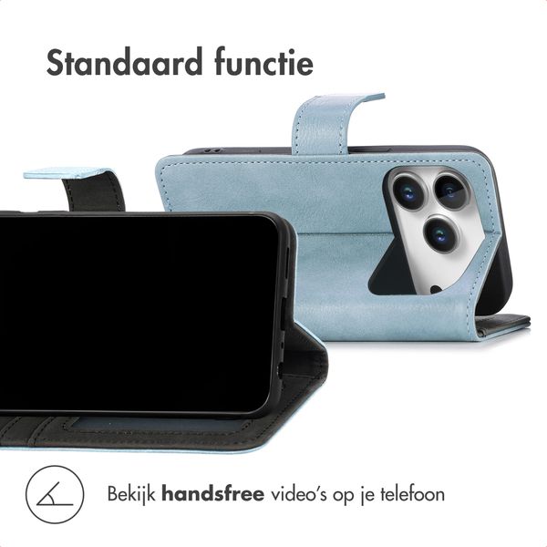 imoshion Luxe Bookcase Apple iPhone 18 Pro / 17 Pro - Lichtblauw
