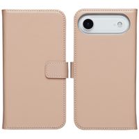 Selencia Genuine Leather Book Case Apple iPhone Air - Dusty Pink
